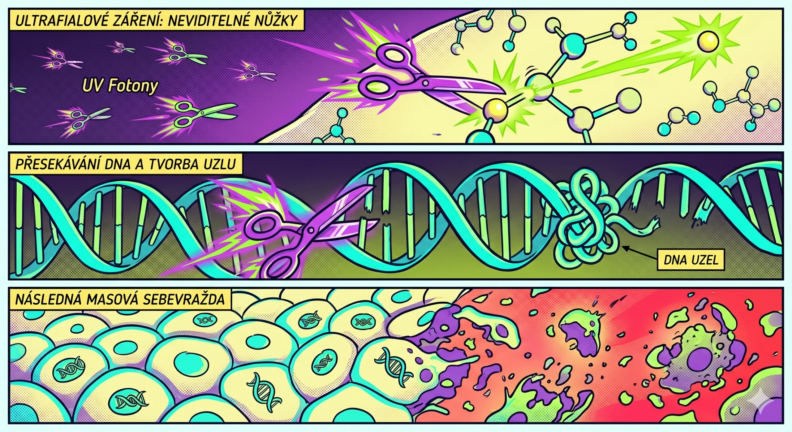 Neviditelné nůžky, které přesekávají kovalentní vazby