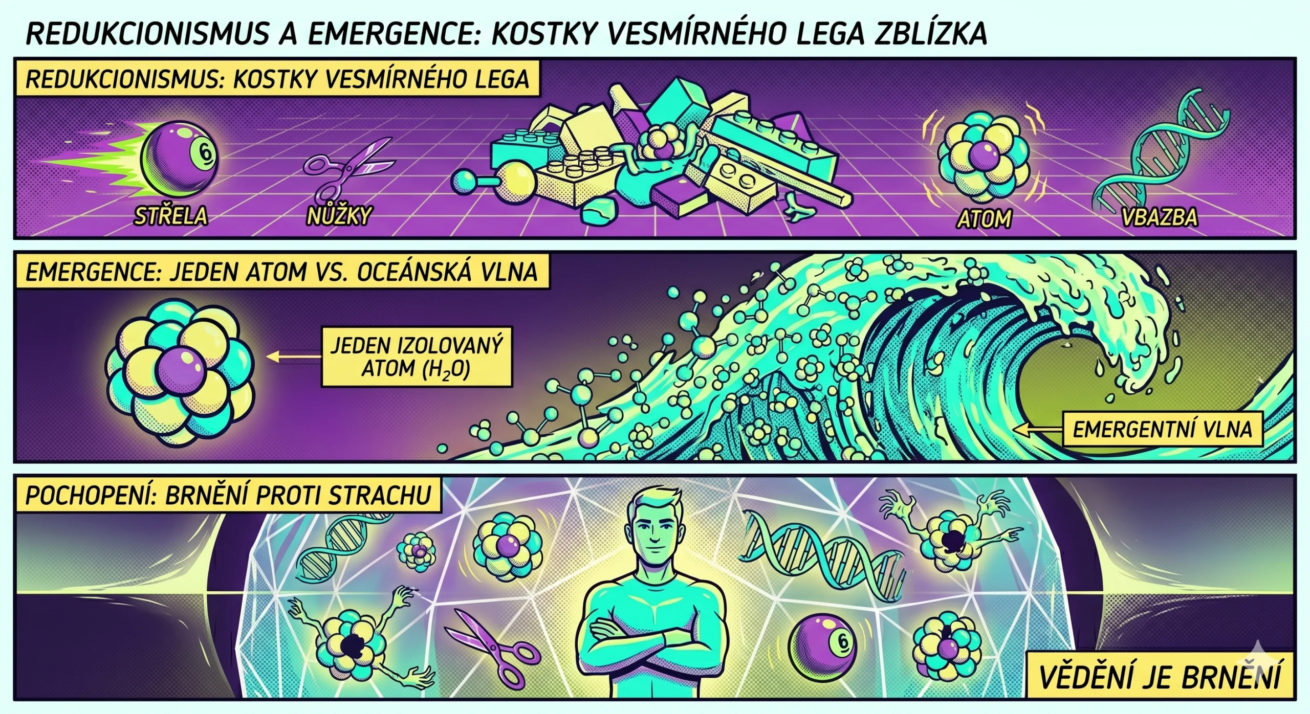 Redukcionismus a emergence: Kostky vesmírného Lega zblízka